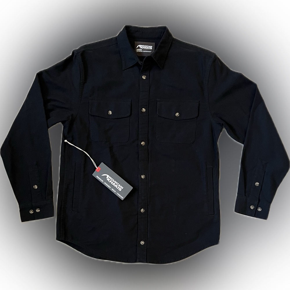 Mountain Khakis Moleskin Shirtjacket, medium black